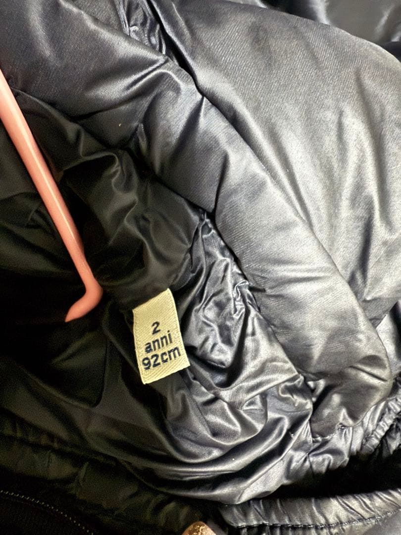 MONCLER フリル付き　ダウンジャケット　ネイビー　訳あり