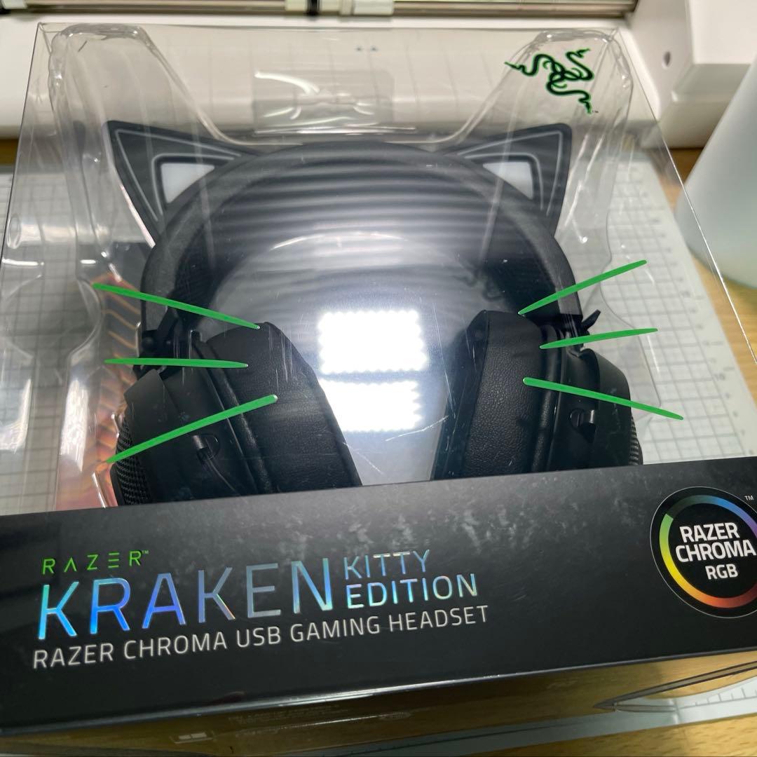 Razer Kraken Kitty ゲーミングヘッドセット　ネコミミ