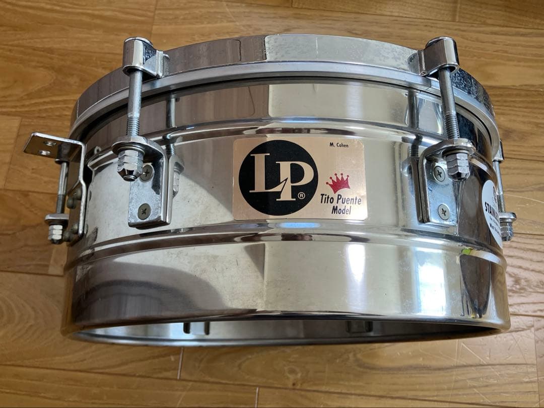 ティンバレス　ティトプエンテモデル　ステンレススチール　14インチ