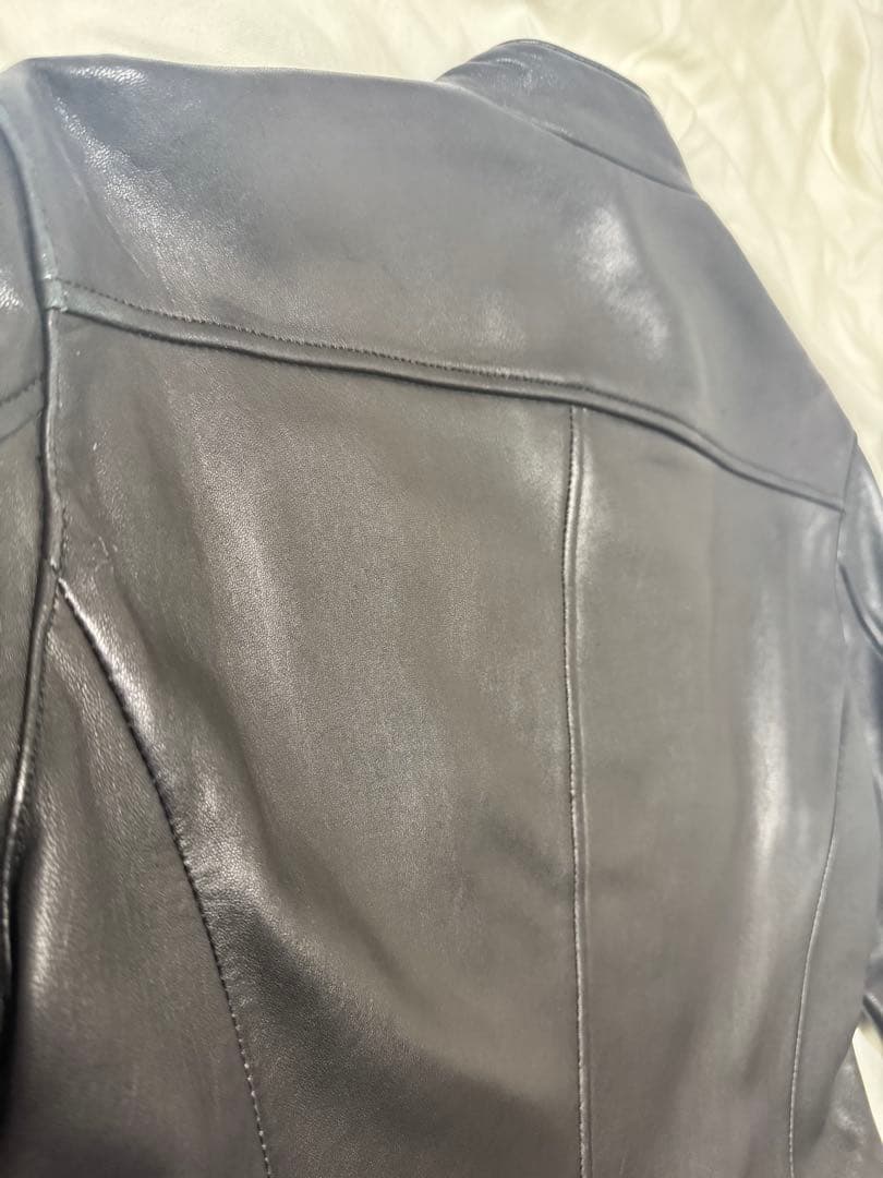 MIHARA YASUHIRO 黒 レザーシングルライダースジャケット