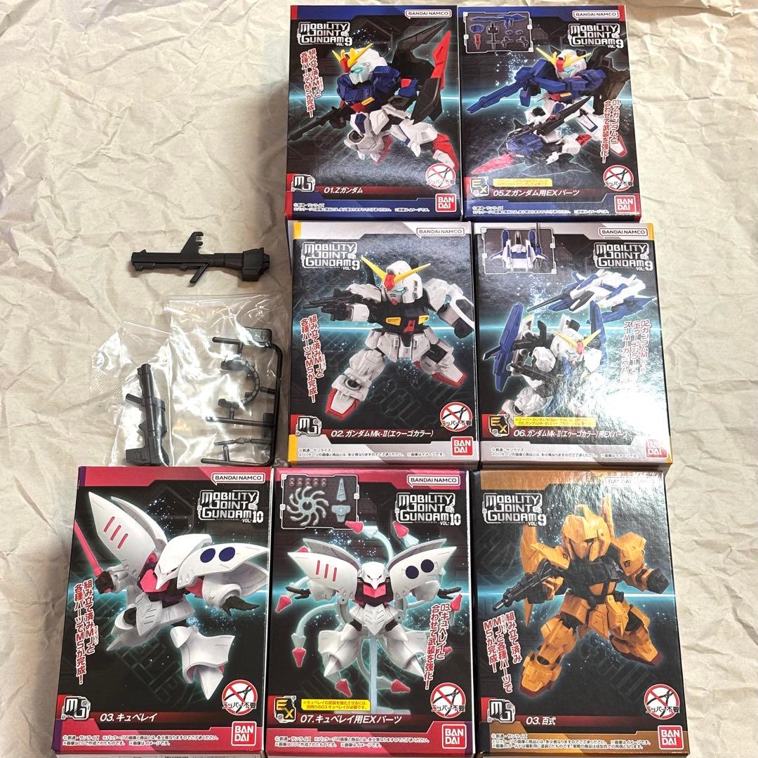 モビリティジョイントガンダム Zガンダム ガンダムMk-Ⅱ 百式 キュベレイ