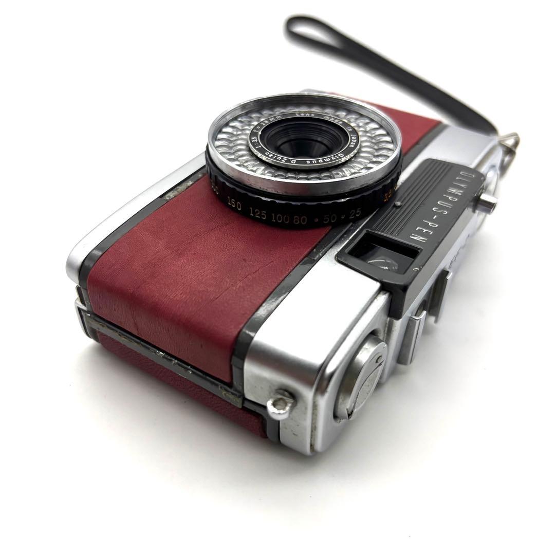 【整備済・完動品】 OLYMPUS PEN EE-2 ボルドーブラウン
