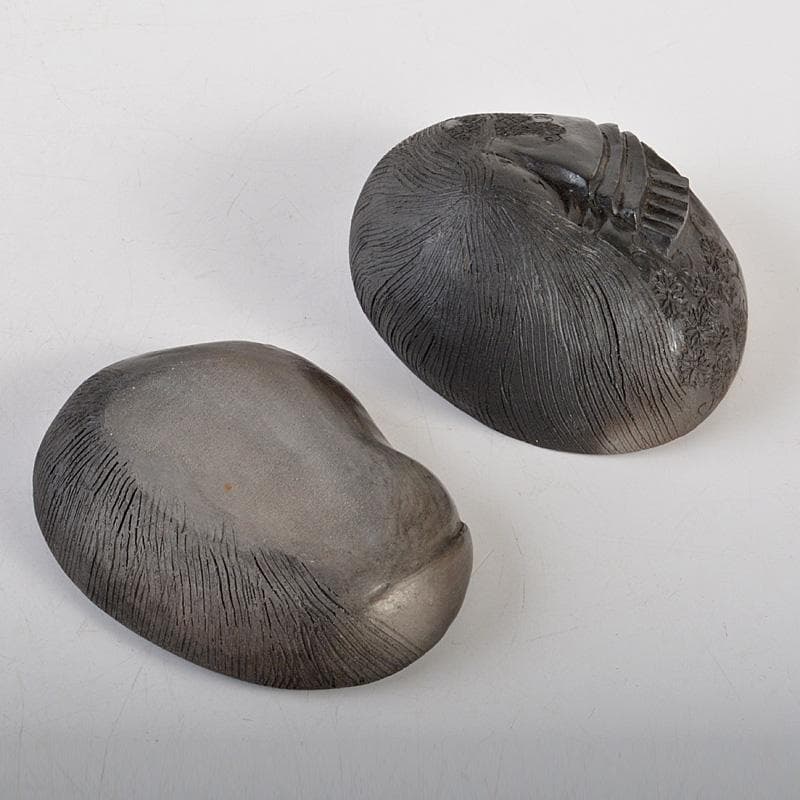 茶道具　香道具　貝形　香合　共箱　V　6541