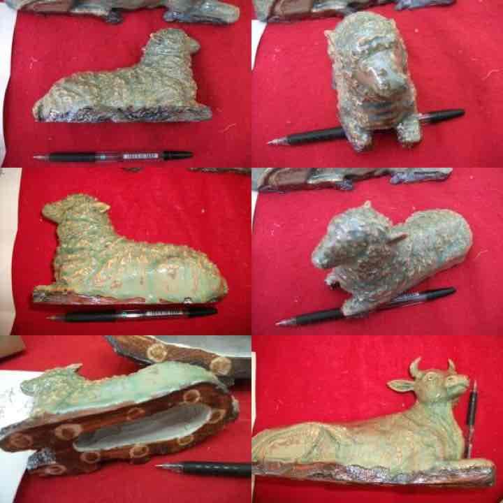 AKａ3004 加藤五山 鈞窯釉 干支 共箱 直筆 手紙付