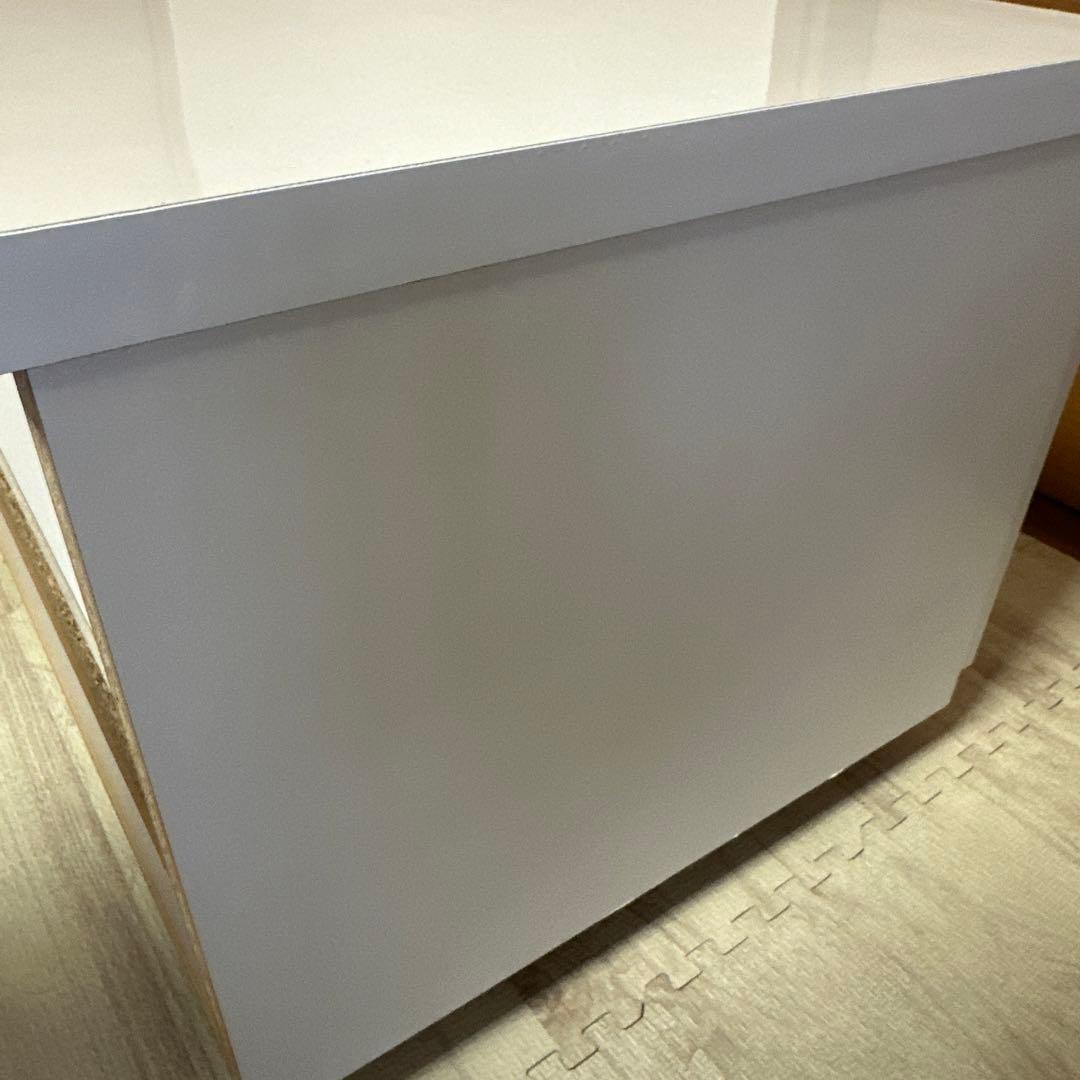 【LOWYA】テレビボード　ホワイト 完成品 37型 120cm ロウヤ