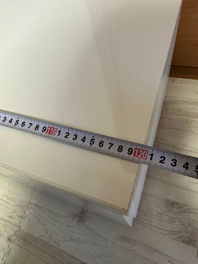 【LOWYA】テレビボード　ホワイト 完成品 37型 120cm ロウヤ