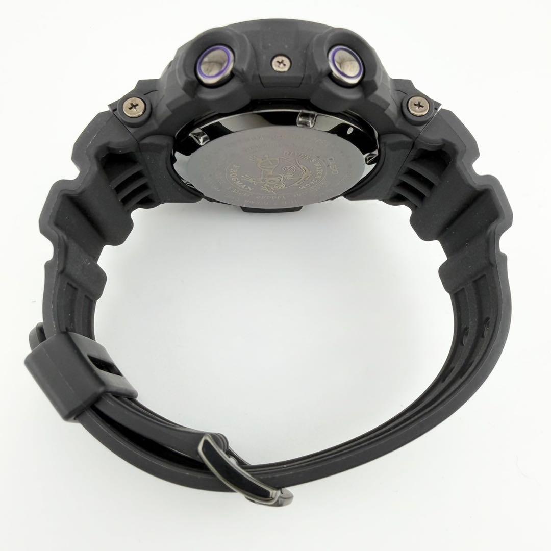 極希少 美品 カシオGショックフロッグマン パープル メンズ ソーラー 腕時計