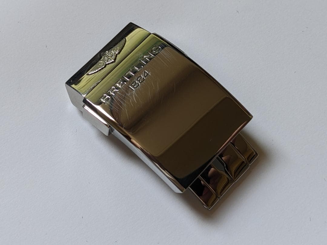 BREITLING スーパーオーシャン 22mm ネイビーラバーベルト　バックル