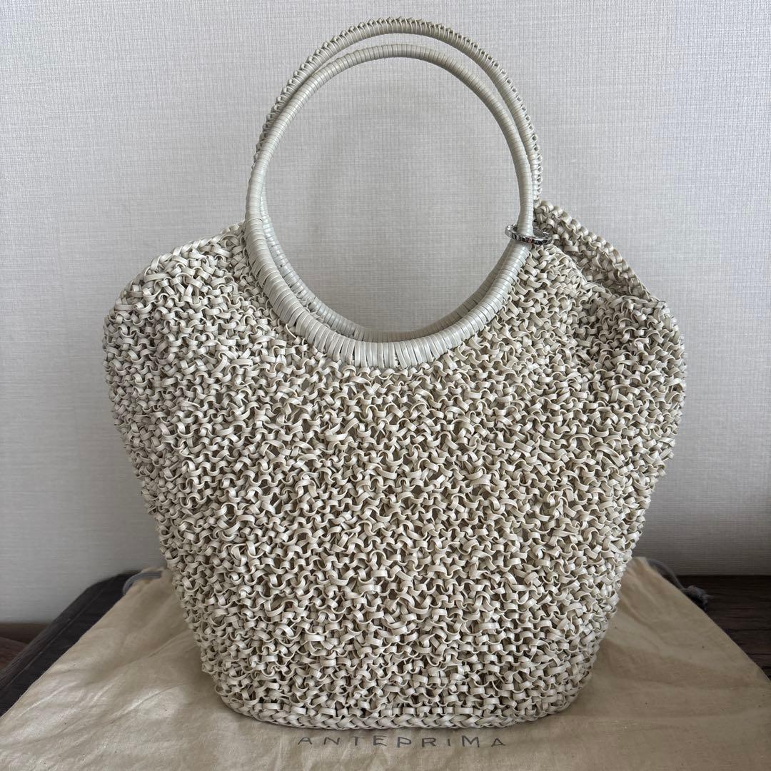 お値下げ　アンテプリマ　アイボリー バッグ