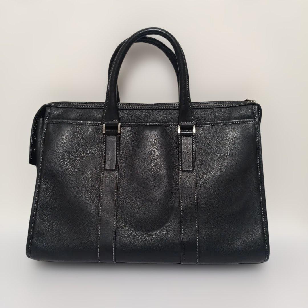 土屋鞄 プロータ 本革レザー ビジネスバッグ ブラック 美品