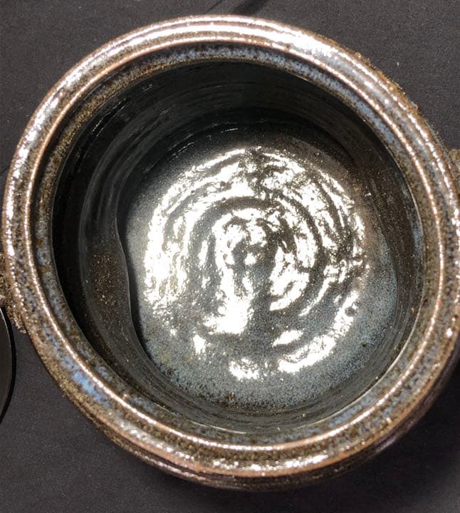 【茶道具】絵唐津水指 裏千家淡々斎箱　外箱付 水指204