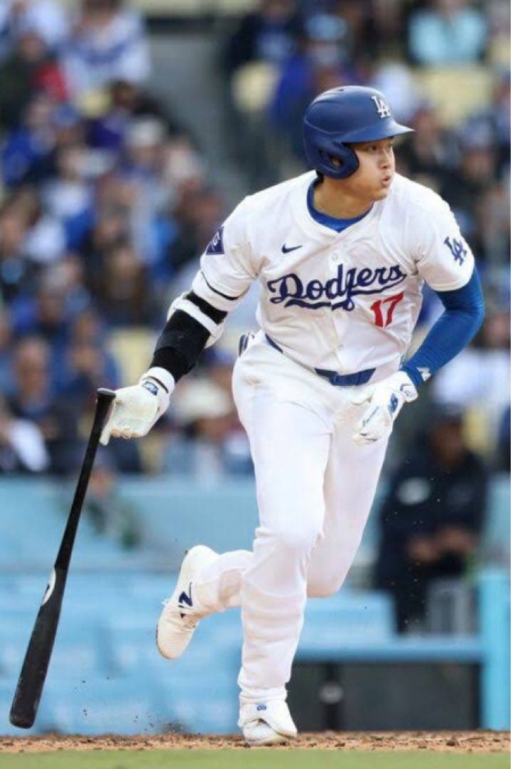 大谷翔平着用 New Balance アームスリーブ ブルー L/XLサイズ