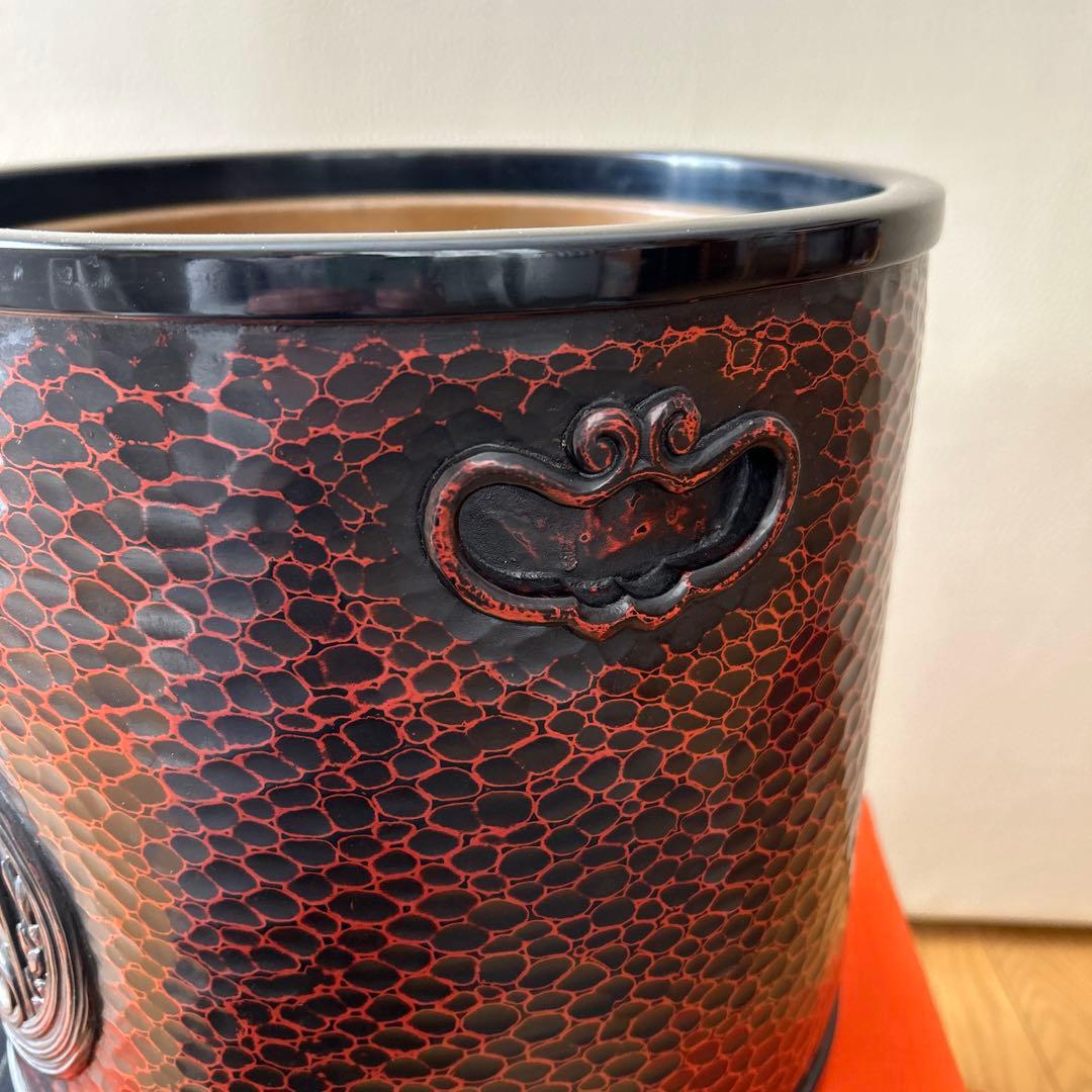 美品　アンティーク火鉢　鎌倉彫　大正時代~昭和初期