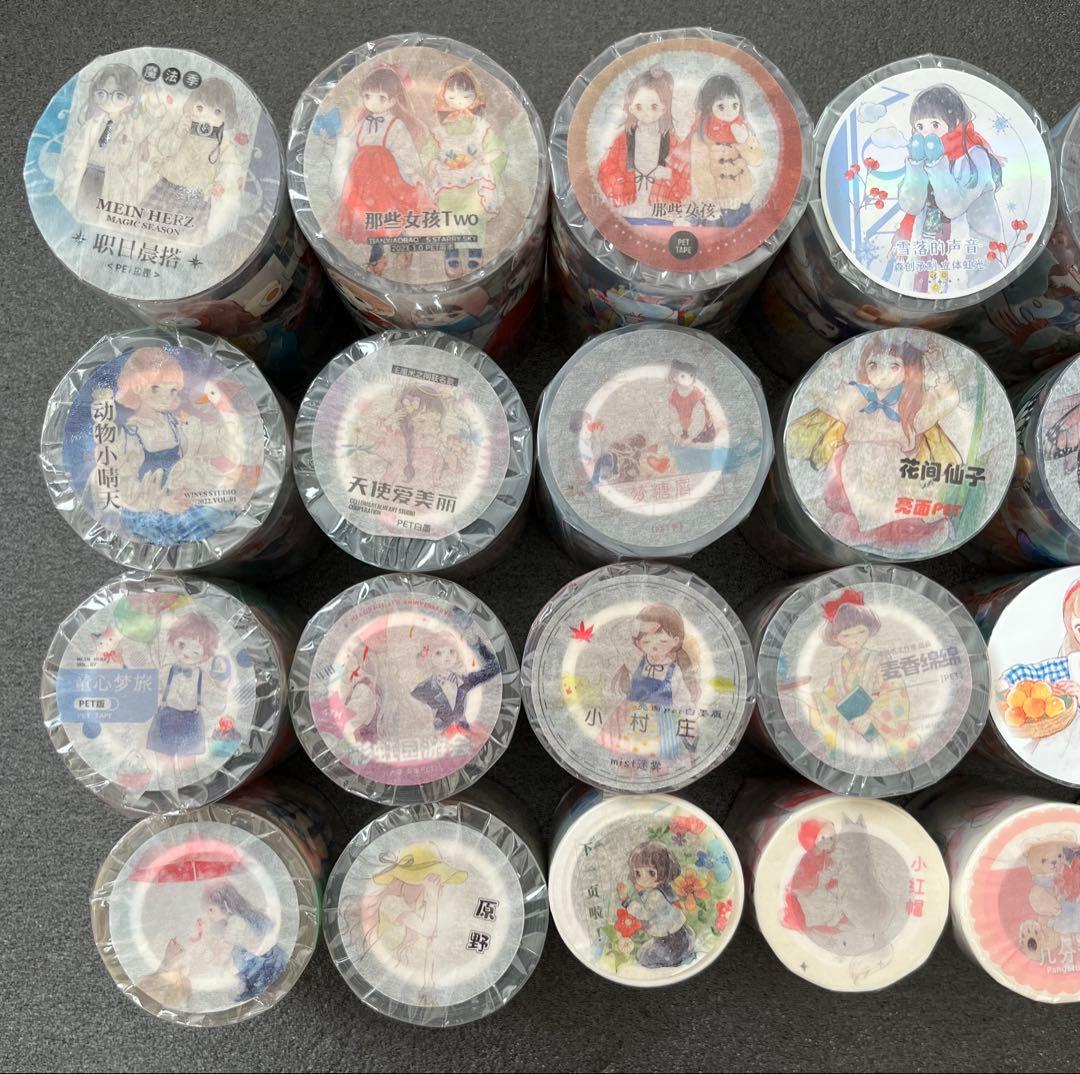 【値下げ待ちご遠慮】苜暖さん⑤ 海外マステ 新品 まとめ売り 女の子 人物