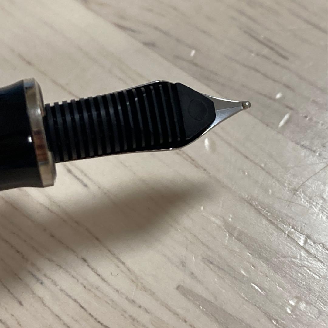 ペリカン 万年筆 EF 極細字 14K ブルー縞 スーベレーン M405