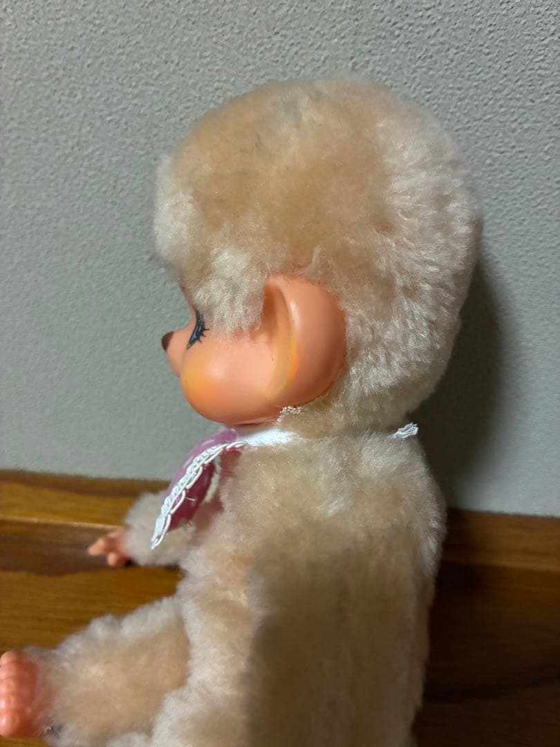 モンチッチ　白　ホワイト　昭和　初期　ブルーアイ　エンドーチェーン