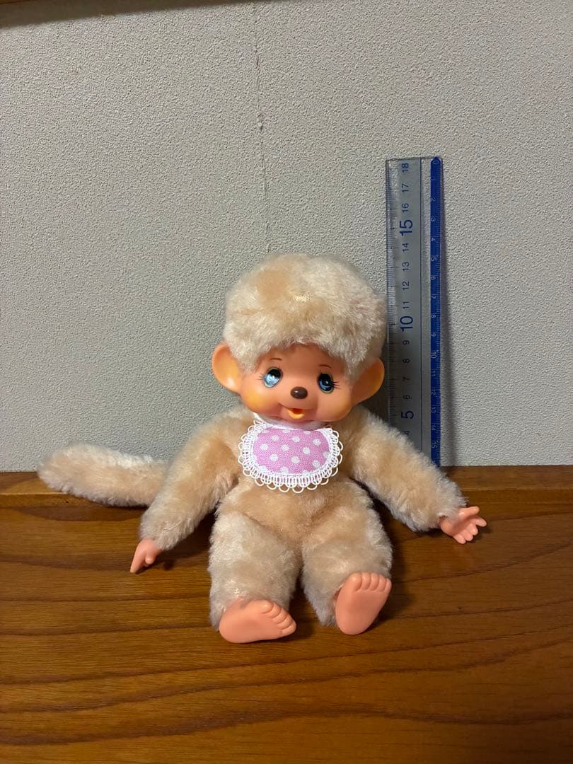 モンチッチ　白　ホワイト　昭和　初期　ブルーアイ　エンドーチェーン