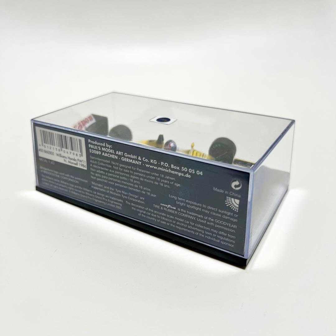 ☆WILLIAMS HONDA FW11☆N.MANSELL☆