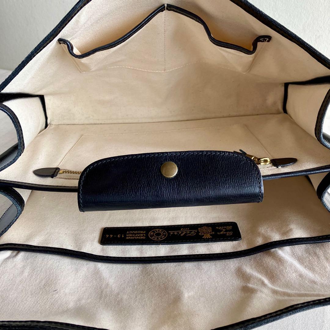 バッグ Felisi Black Leather Tote Handbag 13-44