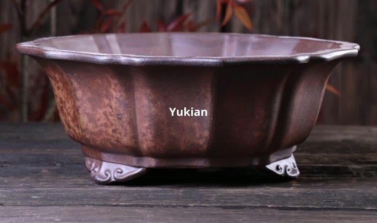 雲脚蓮華鉢 紫砂の鉢 盆栽鉢 植木鉢 小品盆栽鉢 大品盆栽鉢