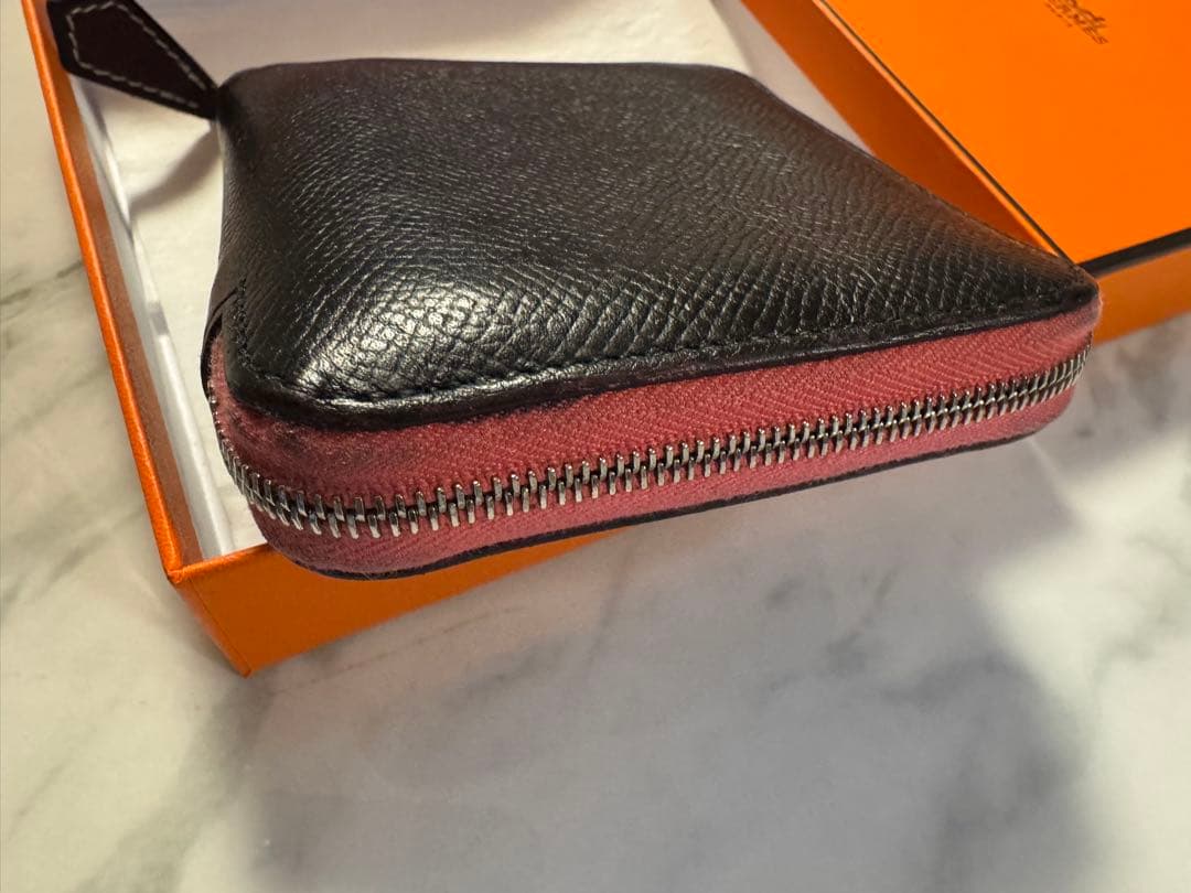 エルメス　アザップ　シルクイン　ミニ財布　ラウンドファスナー 財布