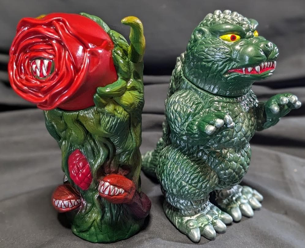 ゴジラ＆ビオランテ（トイパイレーツ）怪獣プロジェクトNR　ソフビ２体セット