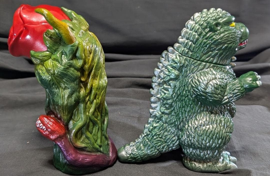 ゴジラ＆ビオランテ（トイパイレーツ）怪獣プロジェクトNR　ソフビ２体セット