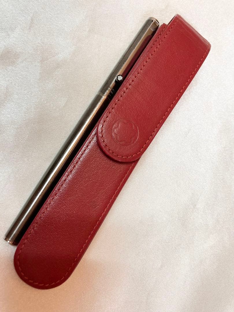 モンブラン 万年筆 純正レザーケース インクカートリッジ付 早稲田大学生協