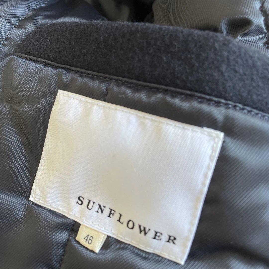 サンフラワーインターナショナルギャラリービームスウールボンバージャケットネイビー