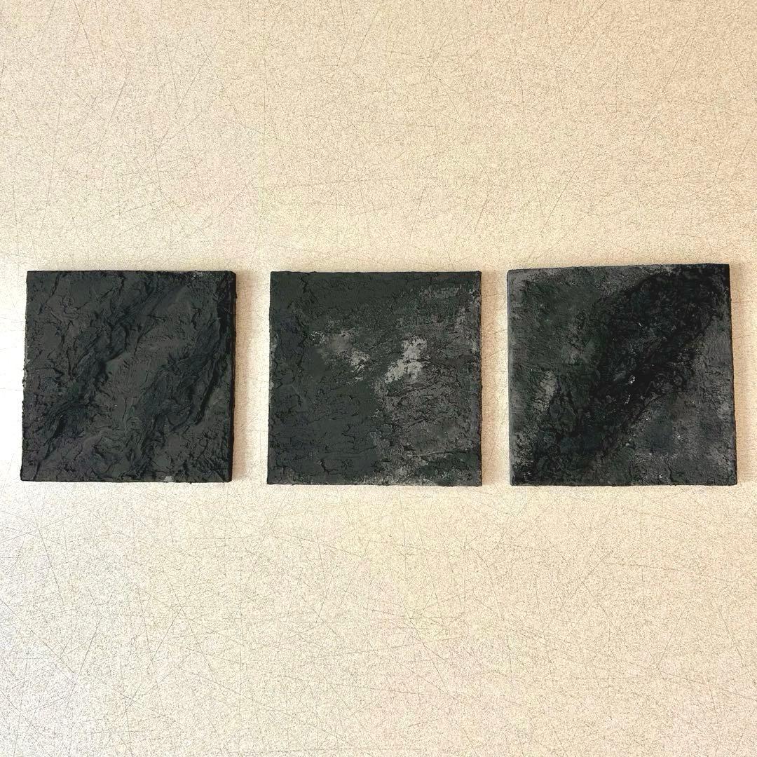 【Japanese Art Panel】和モダン 漆喰　アートパネル　3枚組