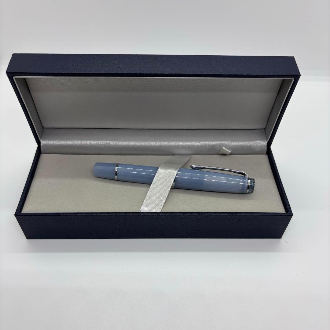 銀山スノーグレー・万年筆 パルム　B