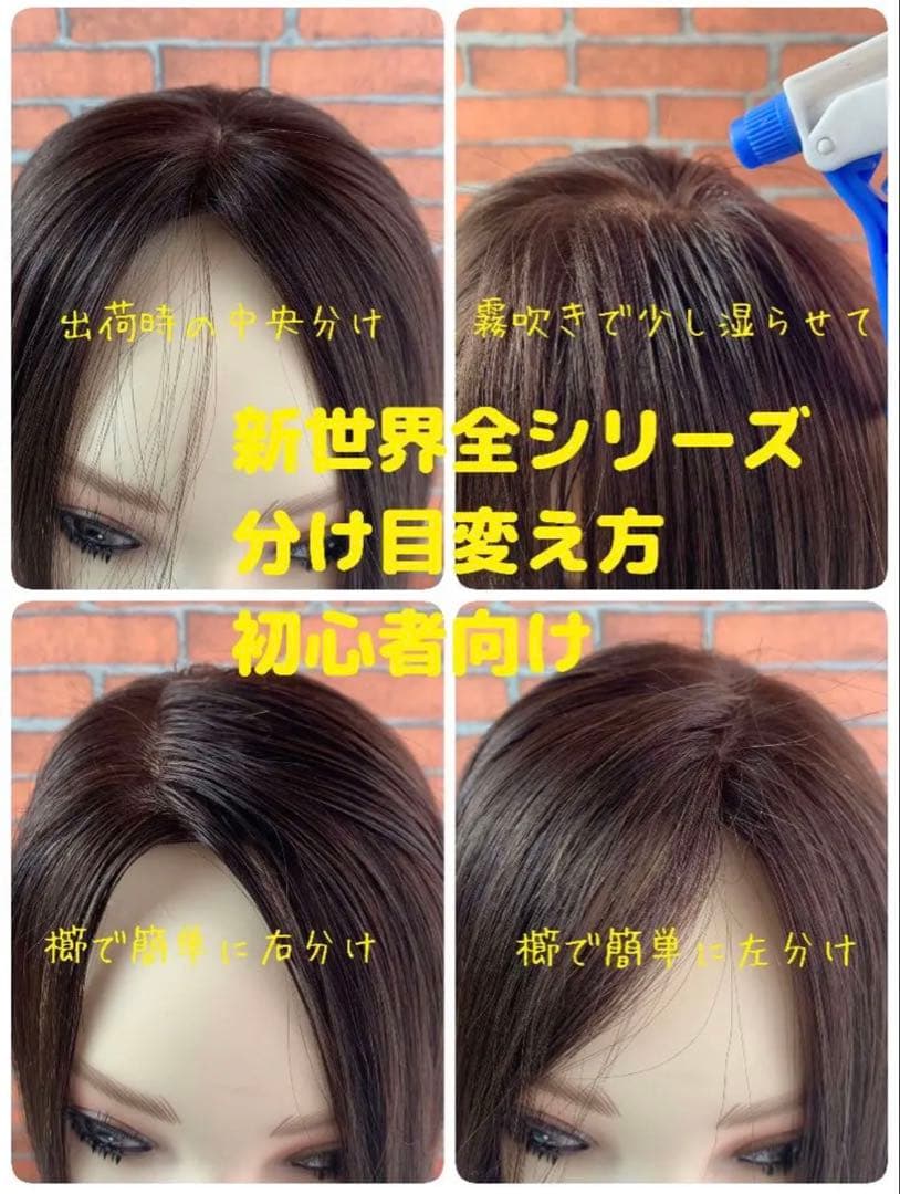 真・新健康シリーズ2025新世界人毛100%ウィッグMシルクスキン　医療ウィッグ