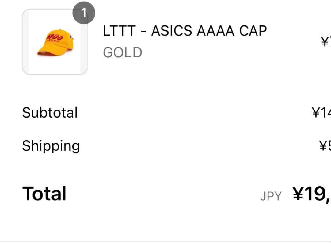 ド*ツ様 LTTT×asics コラボキャップ 確実正規品