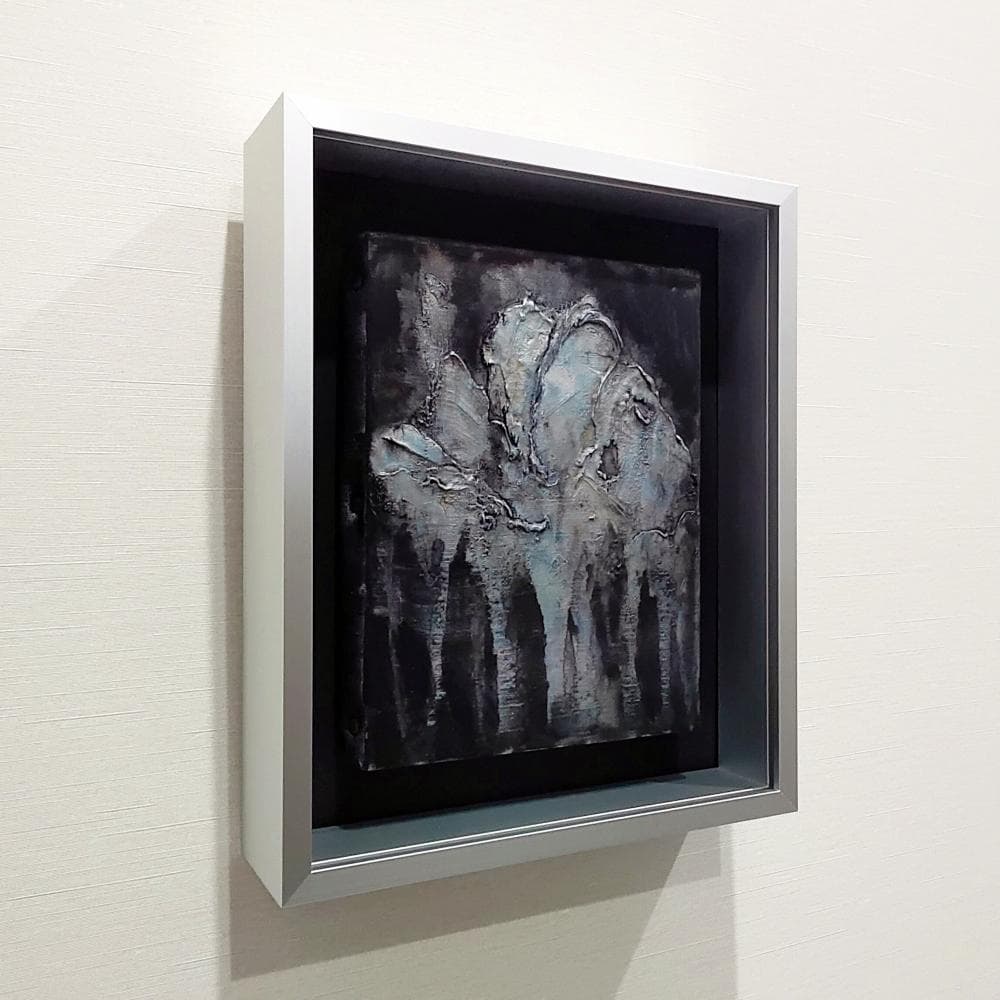 内野隆文　抽象画　F0号　絵画　現代アート　キャンバス　アクリル　美術　額縁