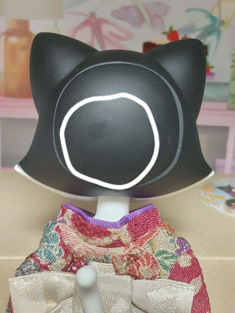 猫キャラクター 着物 フィギュアきせかえ人形 DOLL ニッキ　着物　セキグチ