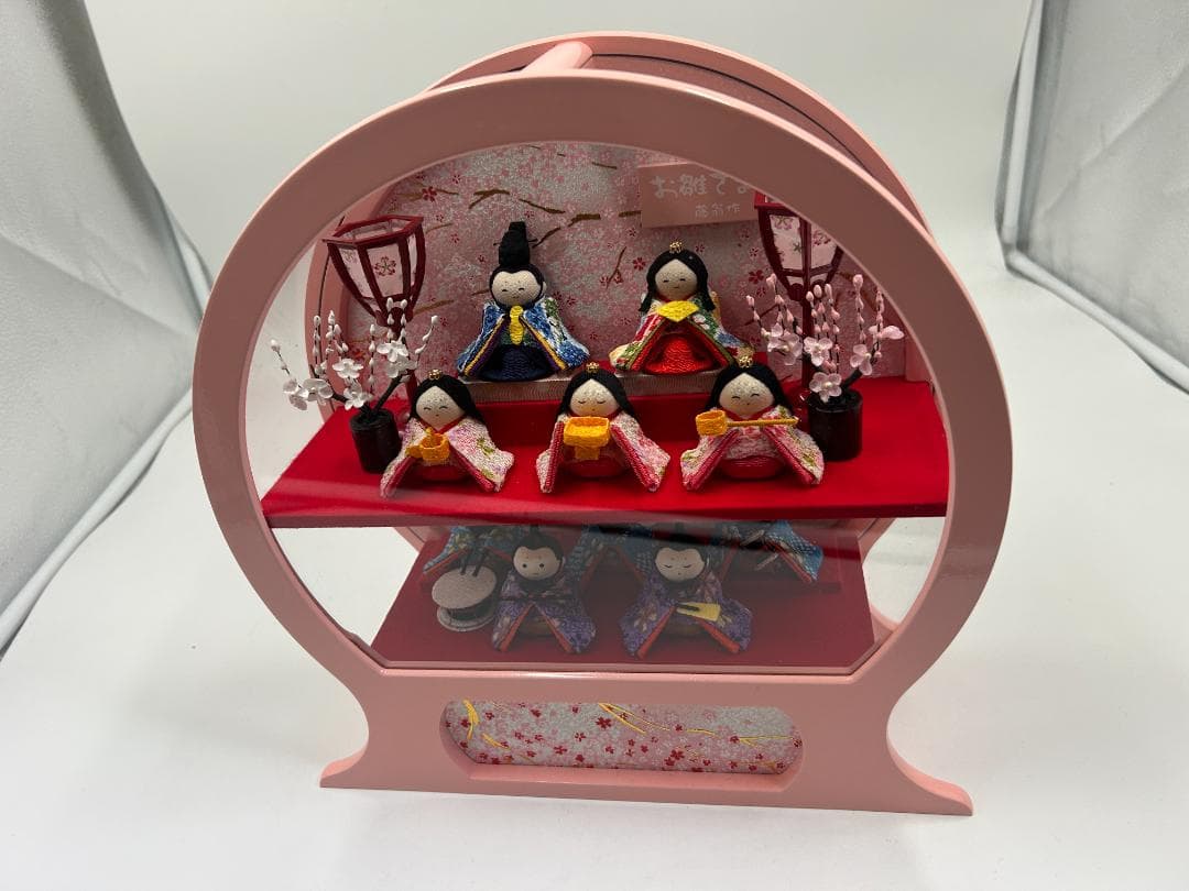 藤菊作 ひな人形 ケース飾り 三段セット 和風 インテリア 雛祭り お雛様