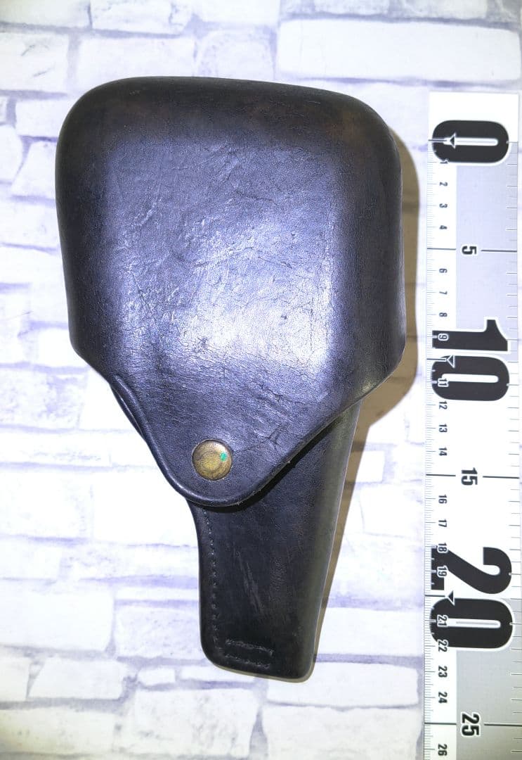 レザー 黒色 ホルスター 昭和レトロ