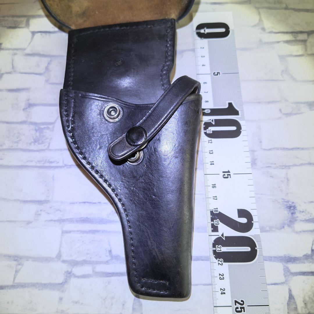 レザー 黒色 ホルスター 昭和レトロ