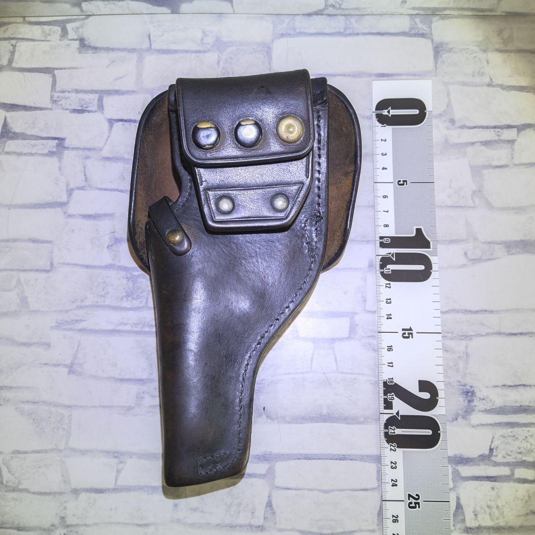 レザー 黒色 ホルスター 昭和レトロ