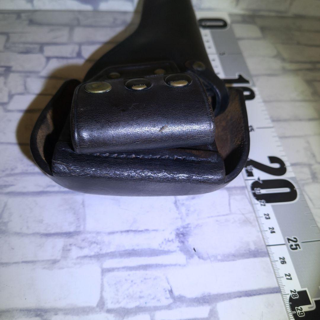 レザー 黒色 ホルスター 昭和レトロ