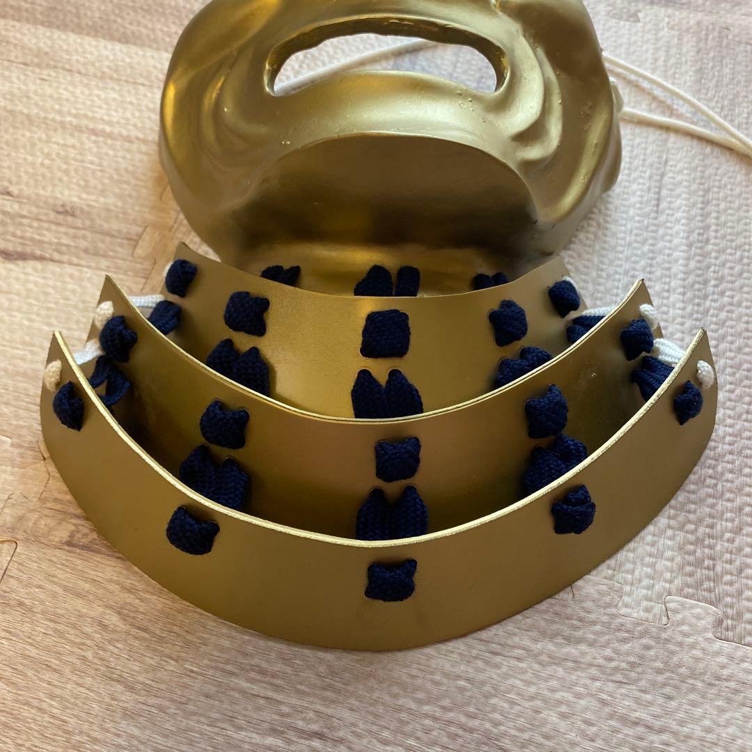 【着用可能】手作り面頬　武具　鎧兜　甲冑　等身大　半頬　　mempo mask