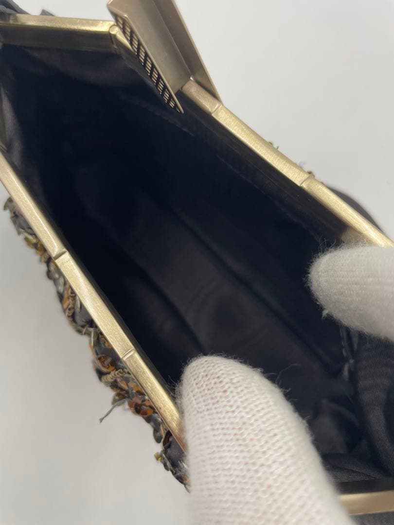 ボッテガ アクセサリーポーチ ビジュ スパンコール パーティーバッグ