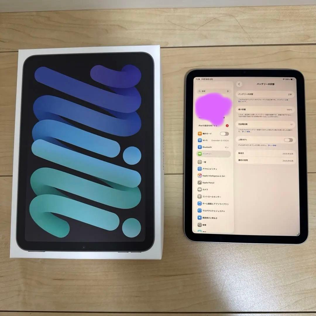 Apple iPad mini A17 pro (512GB、スペースグレー)