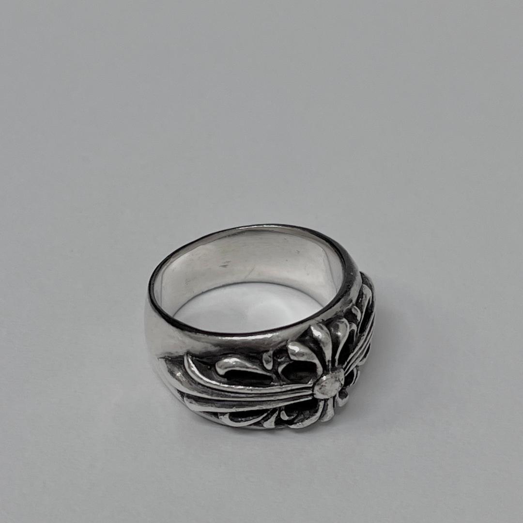 CHROME HEARTS フローラルクロスリング 1992 #17.5