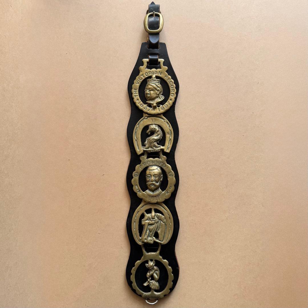 ホースブラス　馬具飾り　ビンテージ　イギリス　真鍮