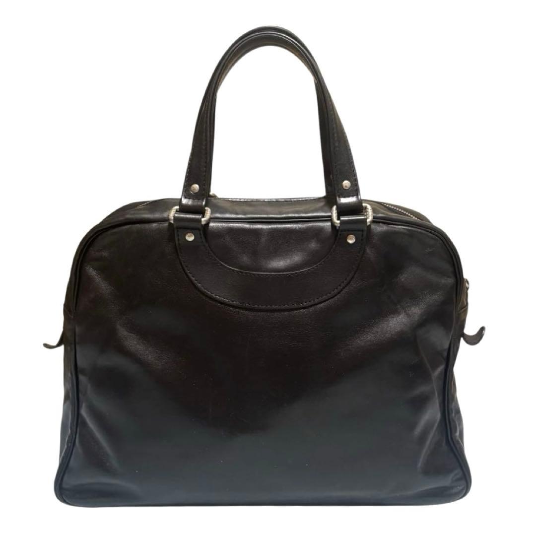 ジャックルコー　リスボン　ボストンバッグ　レザー　ブラック　A4収納可　保護袋