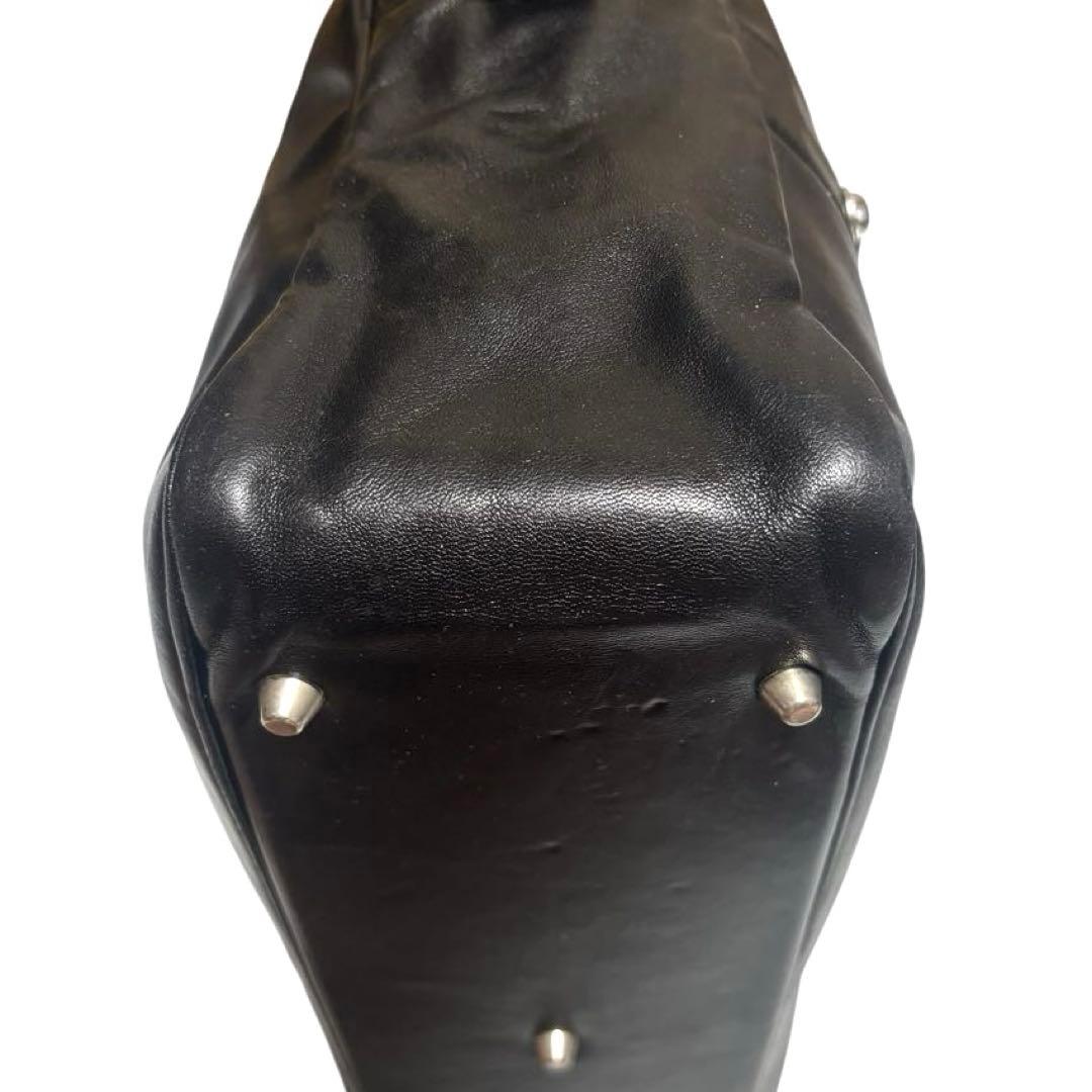 ジャックルコー　リスボン　ボストンバッグ　レザー　ブラック　A4収納可　保護袋