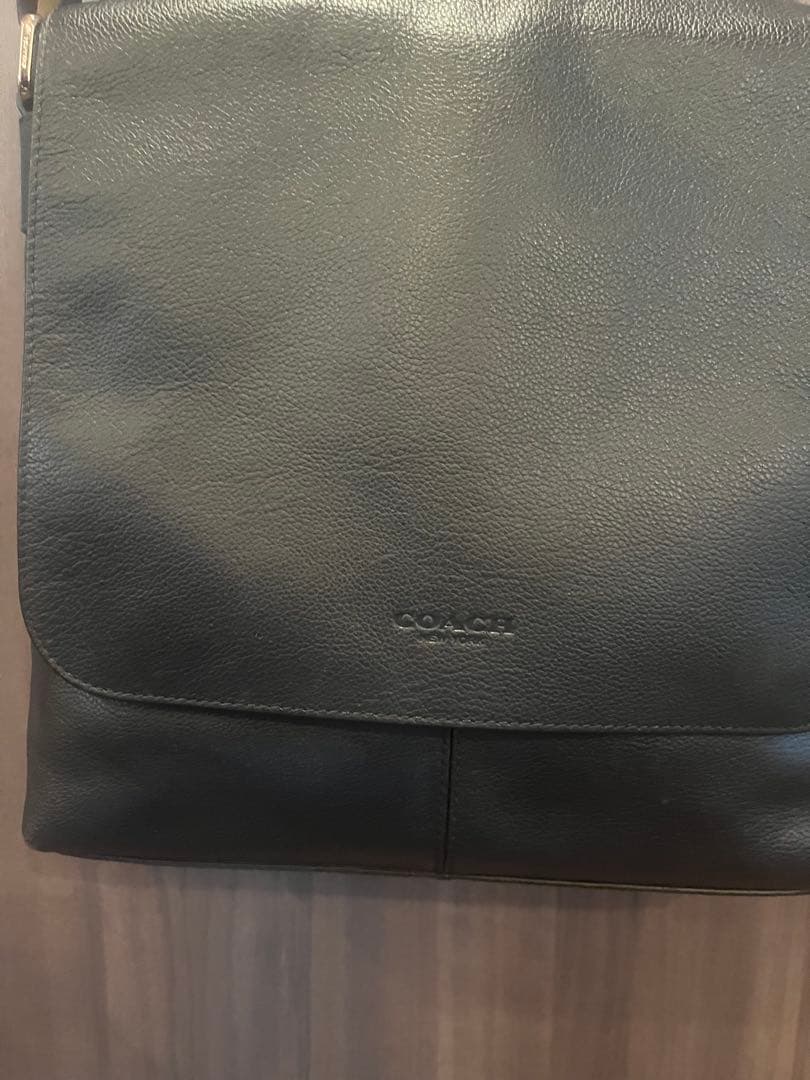 COACH チャールズ スモール メッセンジャー ショルダー バッグ レザー