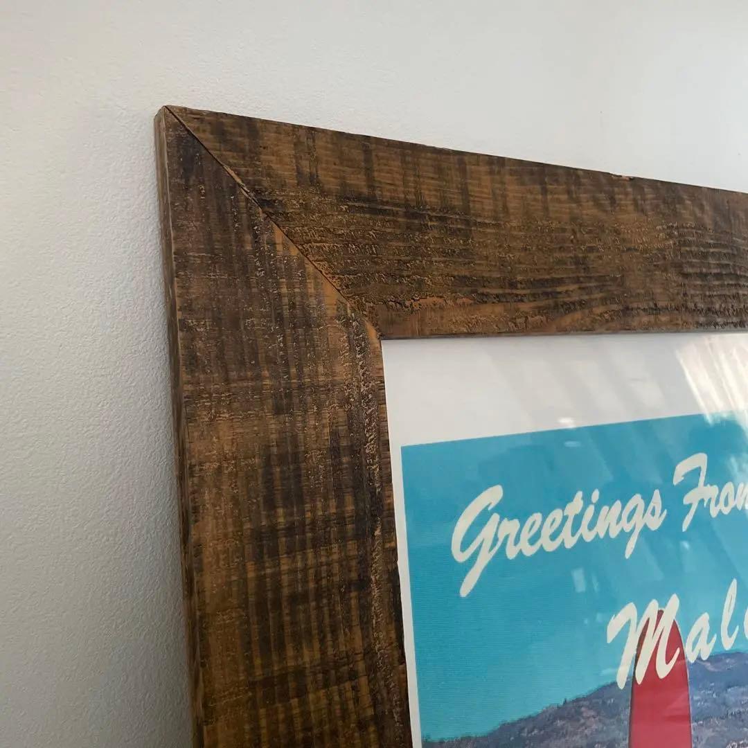 マリブビーチ ポスターフレーム サーフィン サーファー 海 カリフォルニア 特大