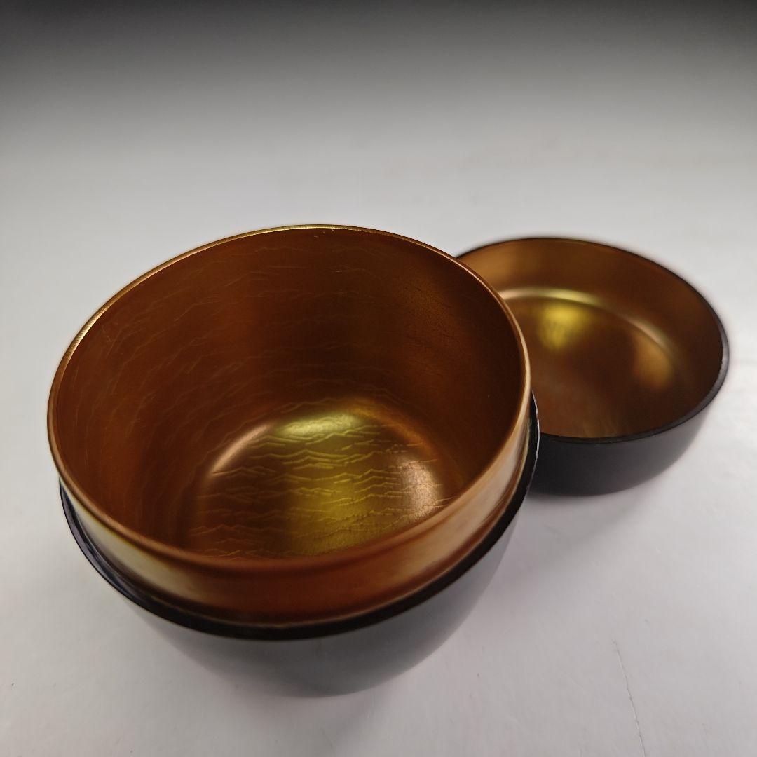 ウ210 棗『細川司光作』『碌々斎好　既望棗　共箱』茶道具　茶器　茶入